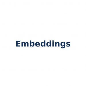 Embeddings – numerische Vektorrepräsentationen von Texten in Large Language Models