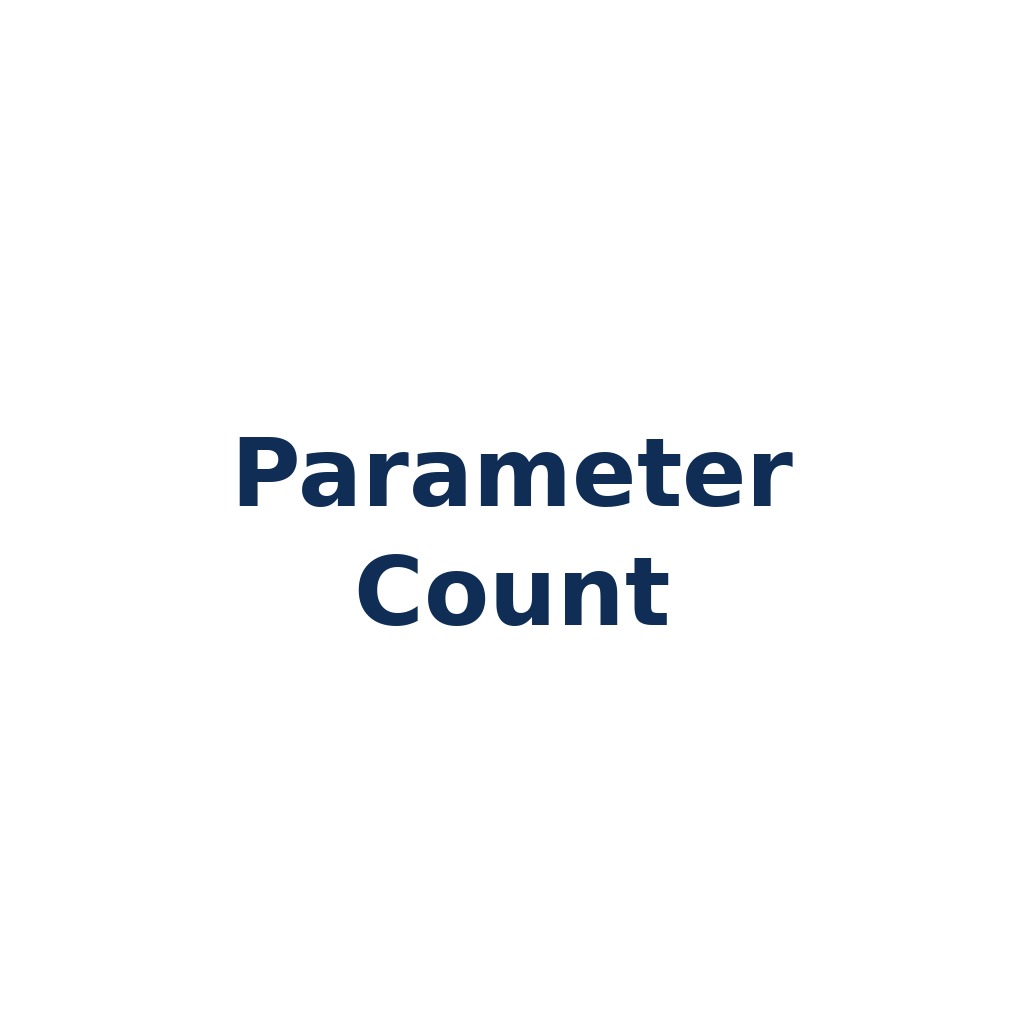 Parameter Count – Anzahl trainierbarer Modellparameter