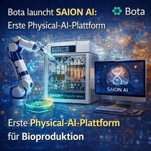 Bota startet mit SAION AI eine erste Physical-AI-Plattform für Bioproduktion im Laborumfeld