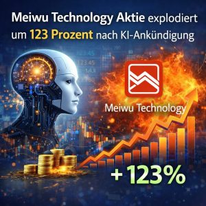 Meiwu Technology Aktie steigt nach KI-Ankündigung stark an und verzeichnet 123 Prozent Kursplus