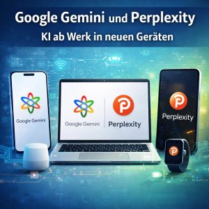 Google Gemini und Perplexity KI sind in neuen Geräten standardmäßig integriert