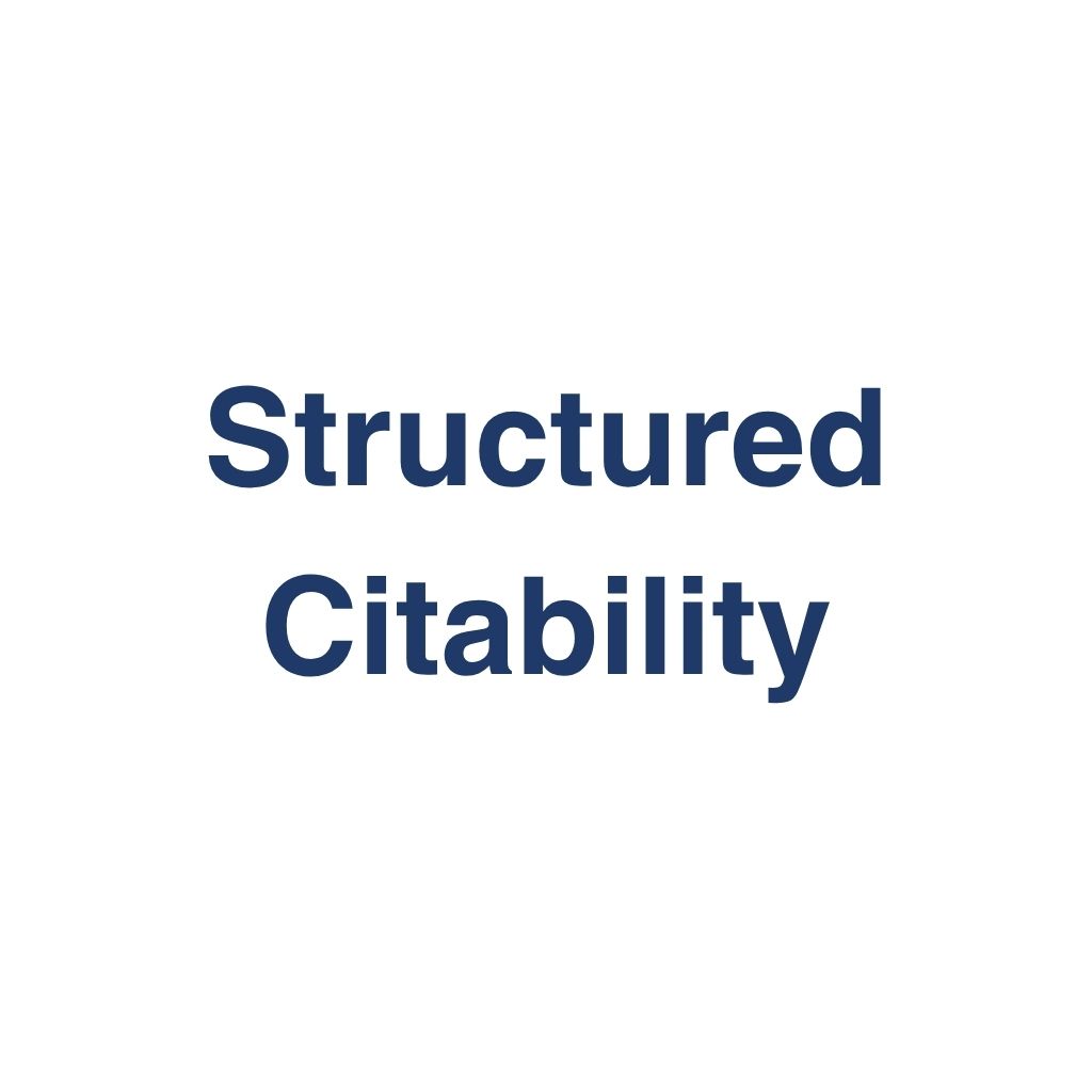 Structured Citability – Definition und Erklärung auf llm-marketing.de
